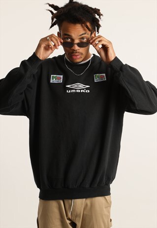 VINTAGE UMBRO EMBROIDERED SPELL OUT SWEATSHIRT