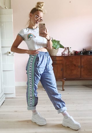 RARE VINTAGE PATEL KAPPA TRACKIE SHELL SUIT BOTTOMS /JOGGERS