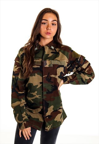 VINTAGE MILITARY CAMO SHIRT S957