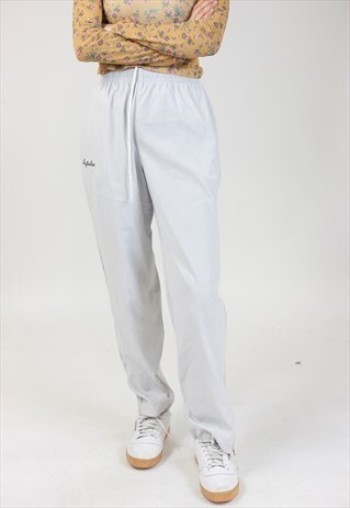 VINTAGE 90S AUSTRALIAN OFF WHITE TRACKSUIT BOTTOMS