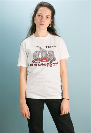 VINTAGE 70'S TEXAS USA CARTOON T-SHIRT