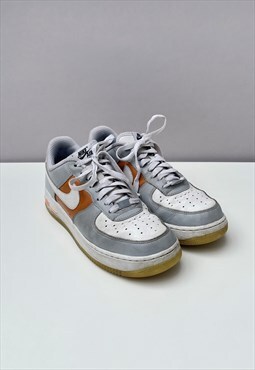 Nike Air Force 1 Low Grey Orange Sneakers