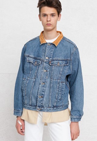 VINTAGE BLUE DOBBER DENIM JACKET