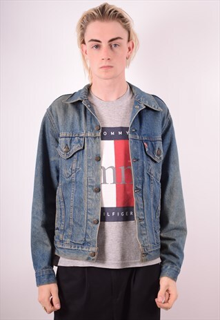 LEVI'S MENS VINTAGE DENIM JACKET MEDIUM BLUE 90S