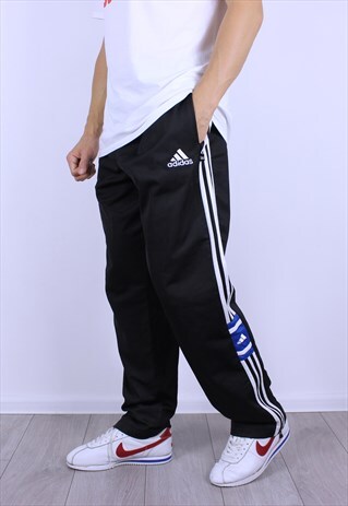 VINTAGE ADIDAS ORIGINALS MENS SPORTS JOGGERS PANTS