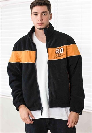 VINTAGE REVERSIBLE NASCAR RACING JACKET LOGO 90S L 23.0
