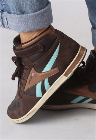REEBOK HI TOPS TRAINERS UK 8, US 10.5 . (ECE)