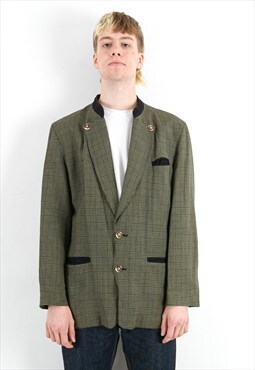 FRAUNSEE TRACHTEN Vintage Men M Wool Linen UK 40 Suit Jacket