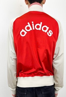 Vintage 90s Adidas Originals red tracksuit top 