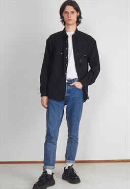Vintage Black LIBERTY Long Sleeve Shirt