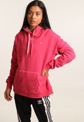 VINTAGE CHAMPION EMBROIDERED LOGO HOODIE