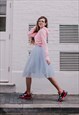 BLUE TULLE SKIRT AIRSKIRT MIDI