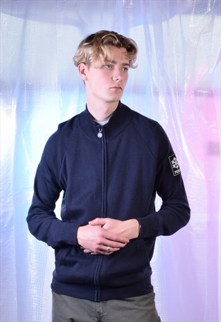 VINTAGE FENDI NAVY CARDIGAN