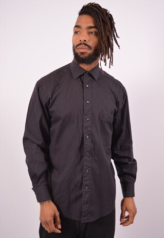 VINTAGE YVES SAINT LAURENT SHIRT BROWN