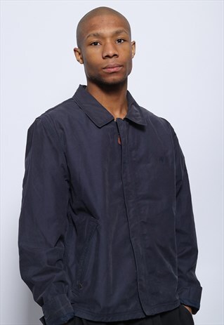VINTAGE TIMBERLAND LOGO WATERPROOF JACKET NAVY BLUE
