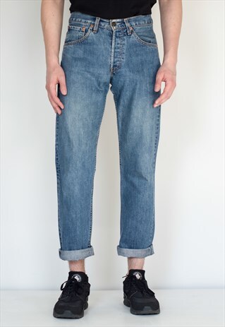 LEVI'S VINTAGE RETRO BLUE 535 FIT LEVI'S JEANS DENIM