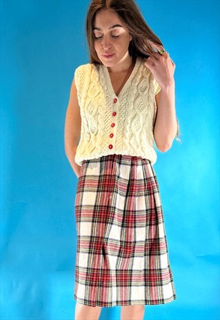 VINTAGE TARTAN KILT SKIRT
