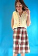 Vintage Tartan Kilt Skirt