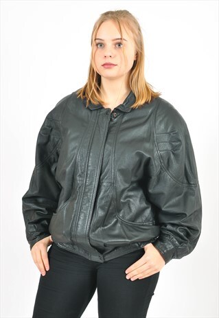 VINTAGE 80'S REAL LEATHER JACKET