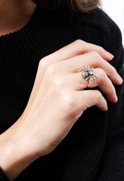 Spider Ring Women Sterling Silver Ring