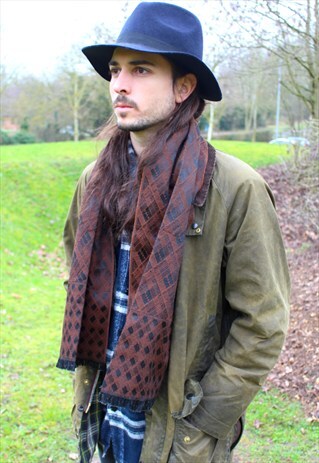 VINTAGE 70S MOD PAISLEY SCARF - SAMMY - INDIE