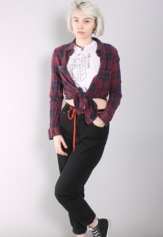 VINTAGE CHECK FLANNEL SHIRT
