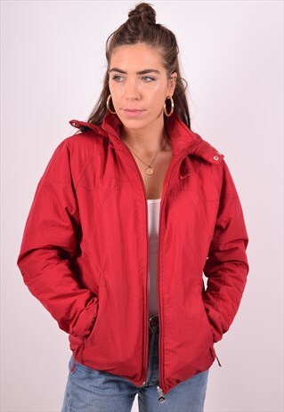 NIKE WOMENS VINTAGE JACKET SMALL RED 90S