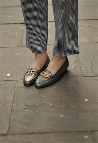 90S CHAIN DETAIL LOAFERS UK 6