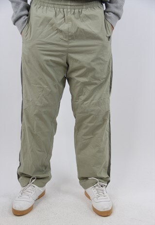 VINTAGE FILA KHAKI TRACKSUIT BOTTOMS