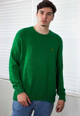 VINTAGE POLO RALPH LAUREN JUMPER SWEATER 90S XL 20.9