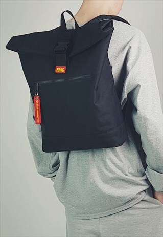 FMC SLIMLINE ROLL TOP BACKPACK BLACK