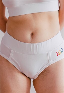 Unisex white panties