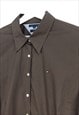 VINTAGE TOMMY HILFIGER SHIRT IN BROWN S