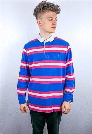 VINTAGE RALPH LAUREN RUGBY POLO SHIRT