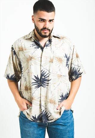 VINTAGE 80S HAWAIIAN SHORT SLEEVE SHIRT / S5928