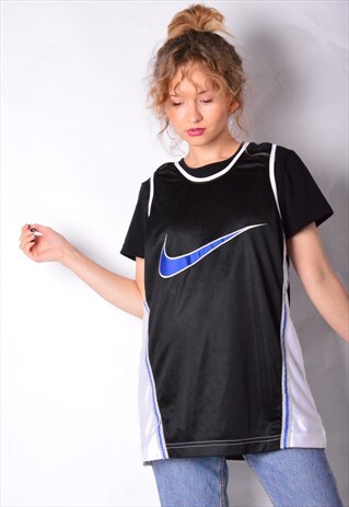 VINTAGE 90S BLACK NIKE SPORTS VEST