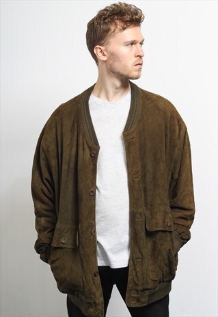 VINTAGE SUEDE BOMBER JACKET