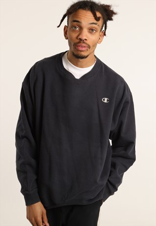 VINTAGE CHAMPION EMBROIDERED LOGO SWEATSHIRT