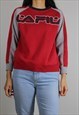 VINTAGE FILA SWEATSHIRT JUMPER W SPELL OUT FRONT 