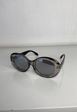 Pewter rounded Sunglasses 