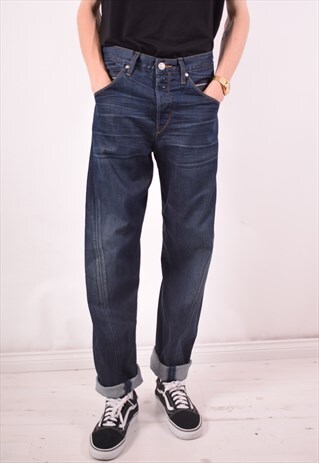 LEVI'S MENS VINTAGE JEANS W33 L34 BLUE 90S