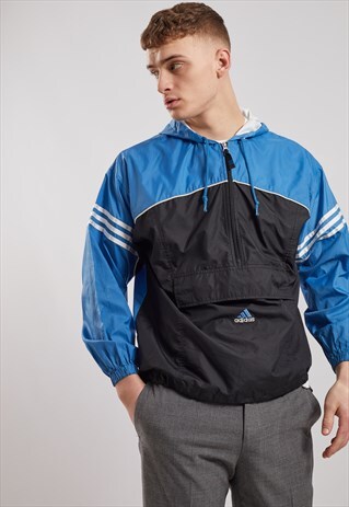 VINTAGE ADIDAS 1/4 ZIP SHELL JACKET