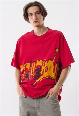 VINTAGE NIKE AIR JORDAN 23 TEE 90S RED BIG LOGO