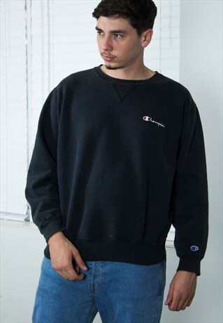 VINTAGE CHAMPION SWEATSHIRT JUMPER LOGO 90S XL 19.8