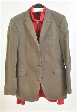 Vintage 00s blazer jacket in khaki 