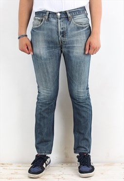 501 Vintage Mens W31 L30 Regular Straight Jeans Denim Pants