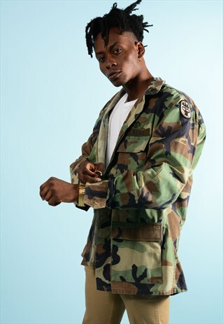 VINTAGE CAMO MILITARY JACKET