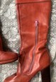 70S VINTAGE ORANGE BOOTS