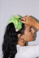 MINDY - HANDCRAFTED FESTIVAL BUTTERFLY GREEN FILLED SCRUNCH