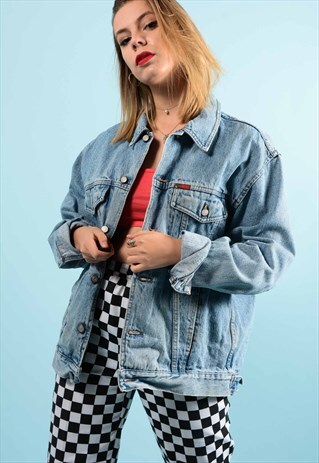 FADED BLUE OVERSIZE DENIM JACKET